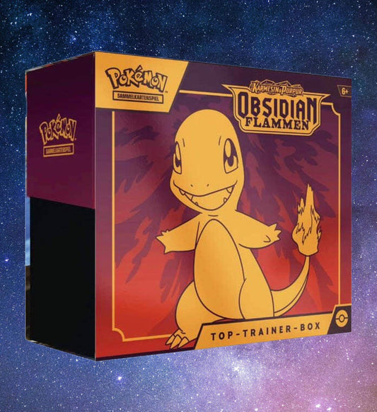 Pokemon Obsidianflammen Top Trainer Box DE OVP